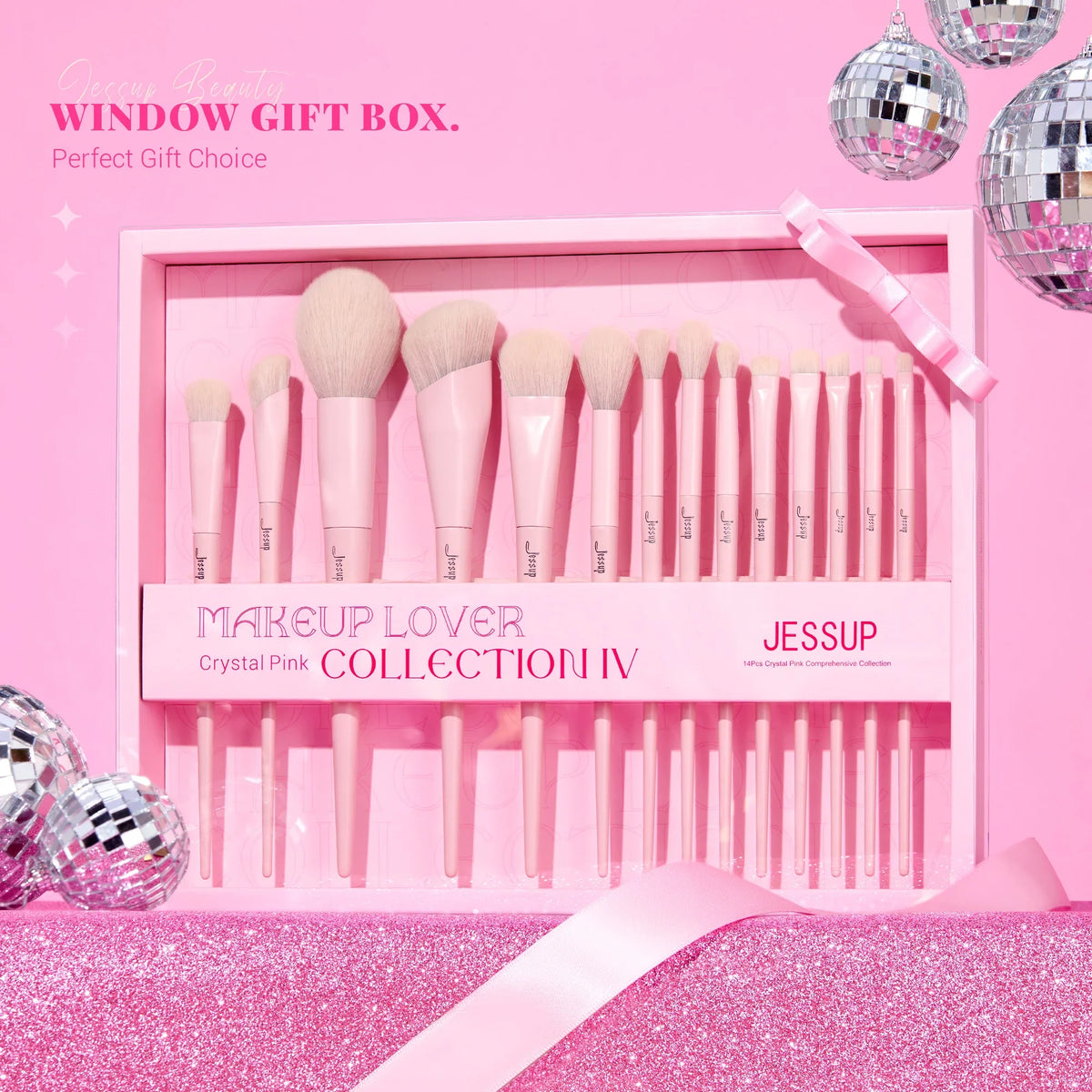We Never Have Enough Of Jessup Pink Makeup Brushes Set 14Pcs