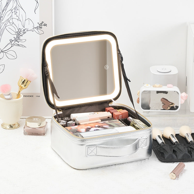Cosmetic Bag With Mirror So You Can Easy GR Anywhere