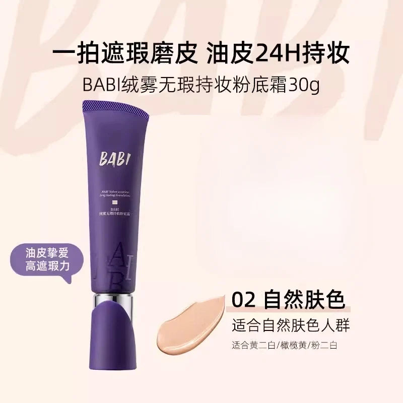 BABI Liquid Foundation Cream Full Coverage Baby