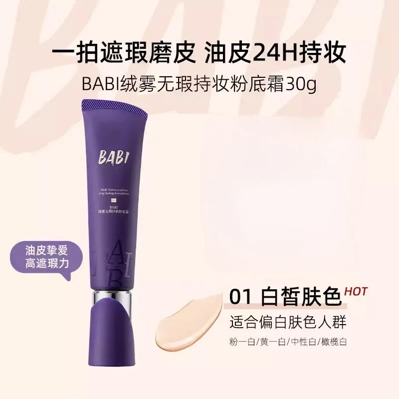 BABI Liquid Foundation Cream Full Coverage Baby